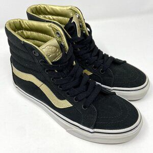 VANS | SKATE SK8-HI DECON Black Gold High Tops 6